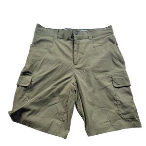 Orvis Cargo Shorts Men's 36 Green Casual Stretch Hiking Outdoors Performance